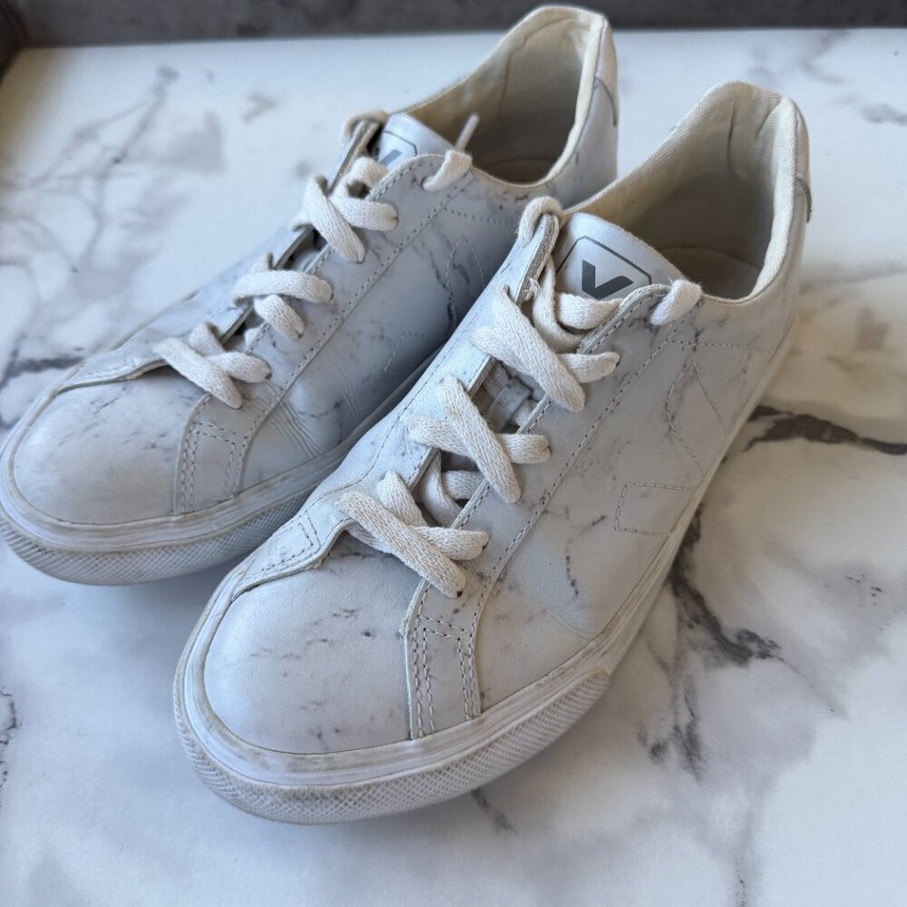 Veja x Diapers and Milk Marble Esplar Leather Sneakers US 7 - Picture 5 of 9